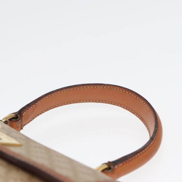 CELINE Macadam Canvas Hand Bag 2way Beige Auth 84755 - Picture 8 of 16